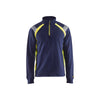 BLAKLADER 34321158 Hi Vis Reflective Half-zip Work Sweatshirt MEN - 100% Cotton