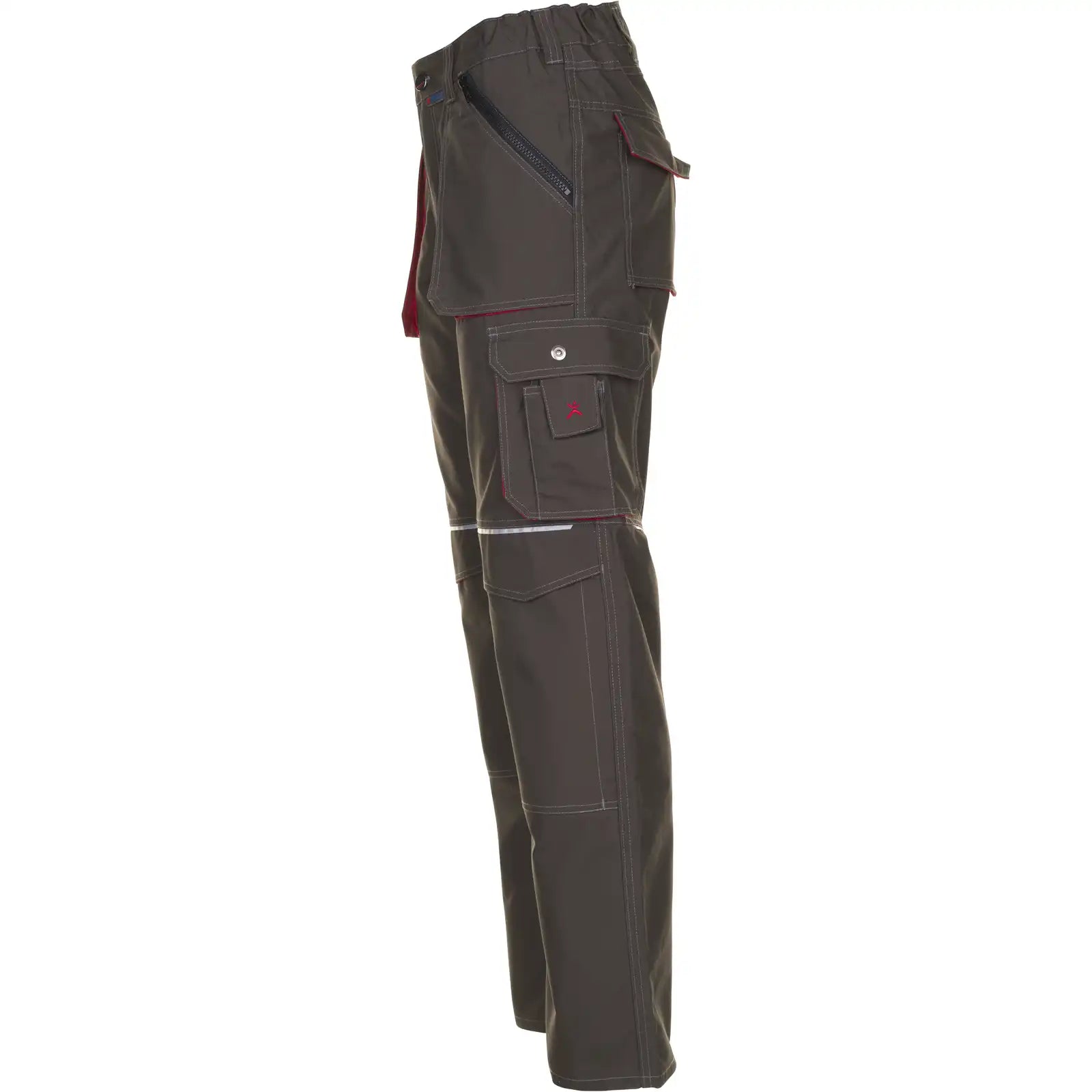 Planam Basalt Bundhose oliv/rot 102 oliv/rot - Produktbild ohne Model