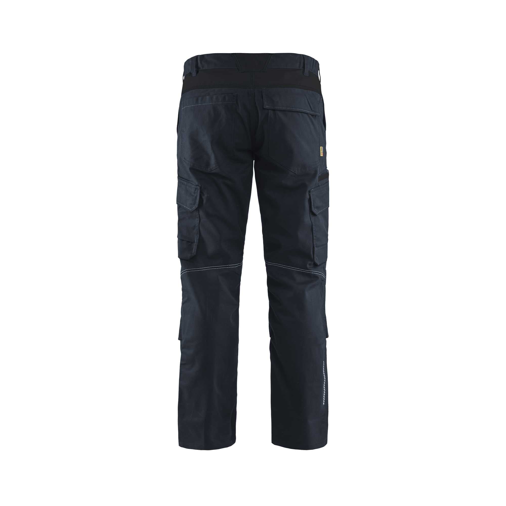 BLAKLADER 14481832 | Pantalon de travail industriel stretch avec poches pour genouillères Haute Visibilité Pantalon de travail réfléchissant homme - tissu sergé
