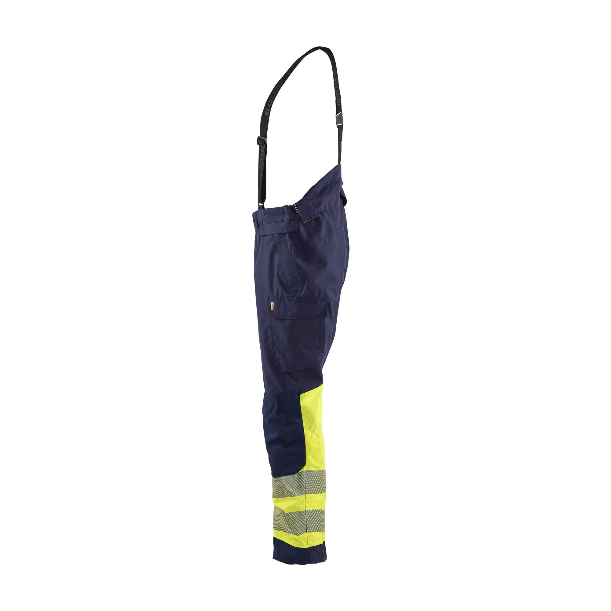 BLAKLADER 18771977 | Hi Vis Shell Trousers Hi Vis Reflective Work Trousers Men - Waterproof