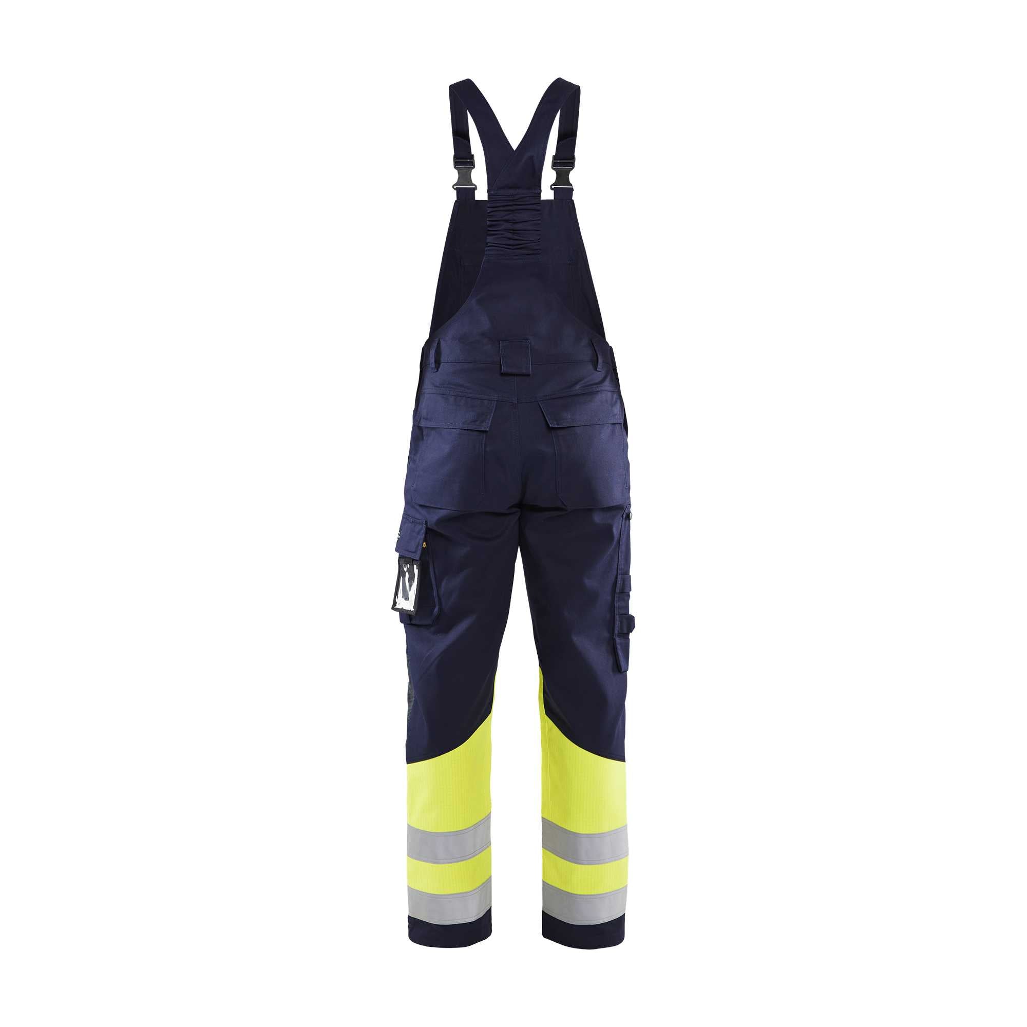 BLAKLADER 26071514 MULTINORM CLASS 1 BIB TROUSERS Hi Vis Reflective Work Bib Trousers Men - Antistatic