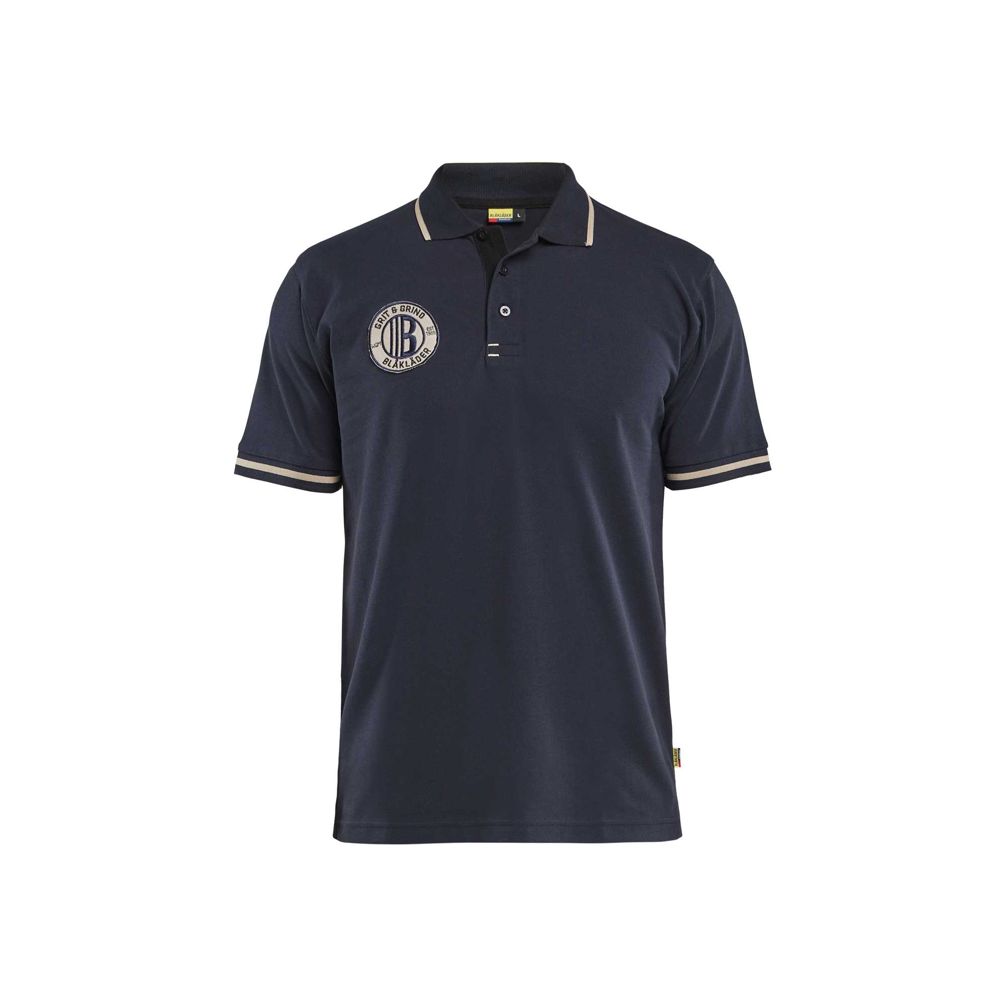 BLAKLADER 94021050 Polo Shirt Grit and Grind Polo de travail à manches courtes HOMME - 60% coton 40% polyester