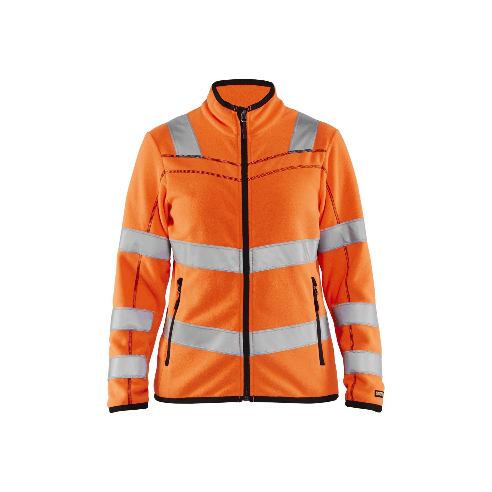 BLAKLADER 49661010 Women's Hi Vis microfleece jacket Hi Vis Reflective Work Jacket WOMEN - Antipilling Fleece