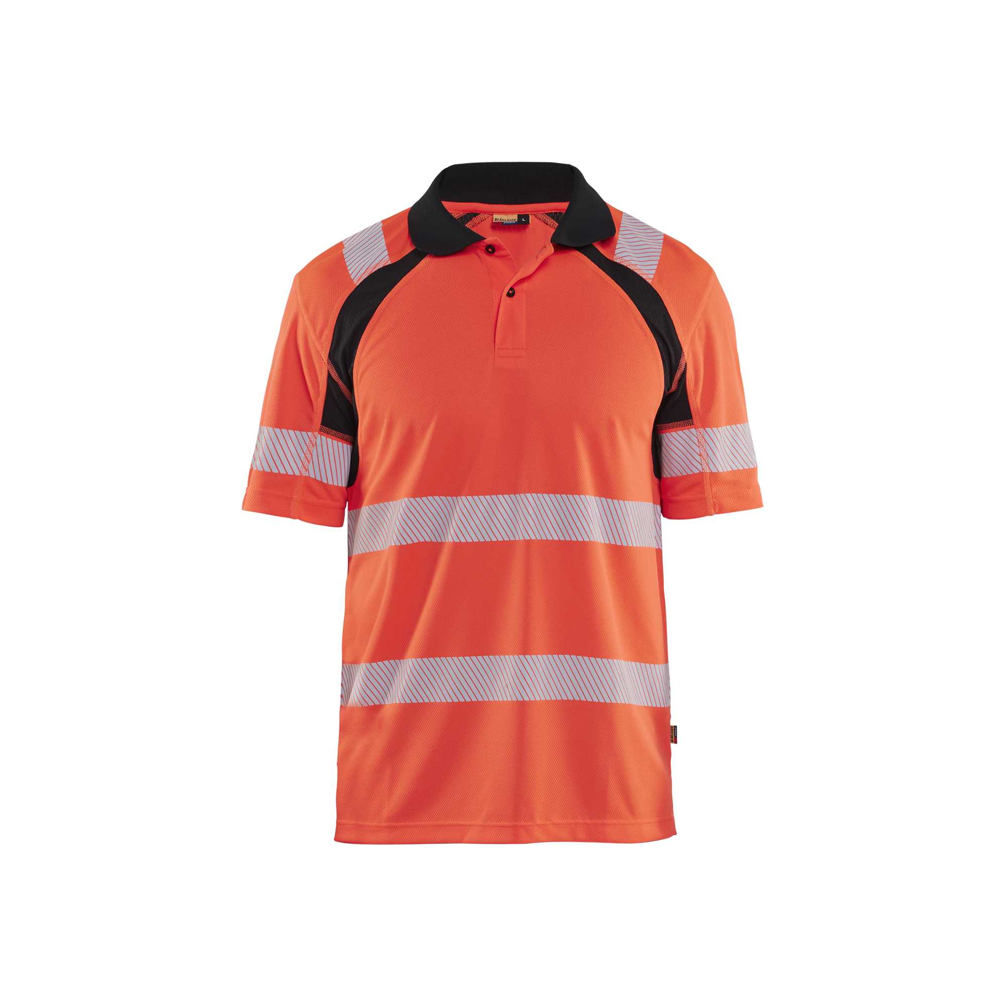 BLAKLADER 35951013 HI VIS UV PROTECTED POLO SHIRT Hi Vis Reflective Short Sleeve Work Polo MEN - 100% Polyester