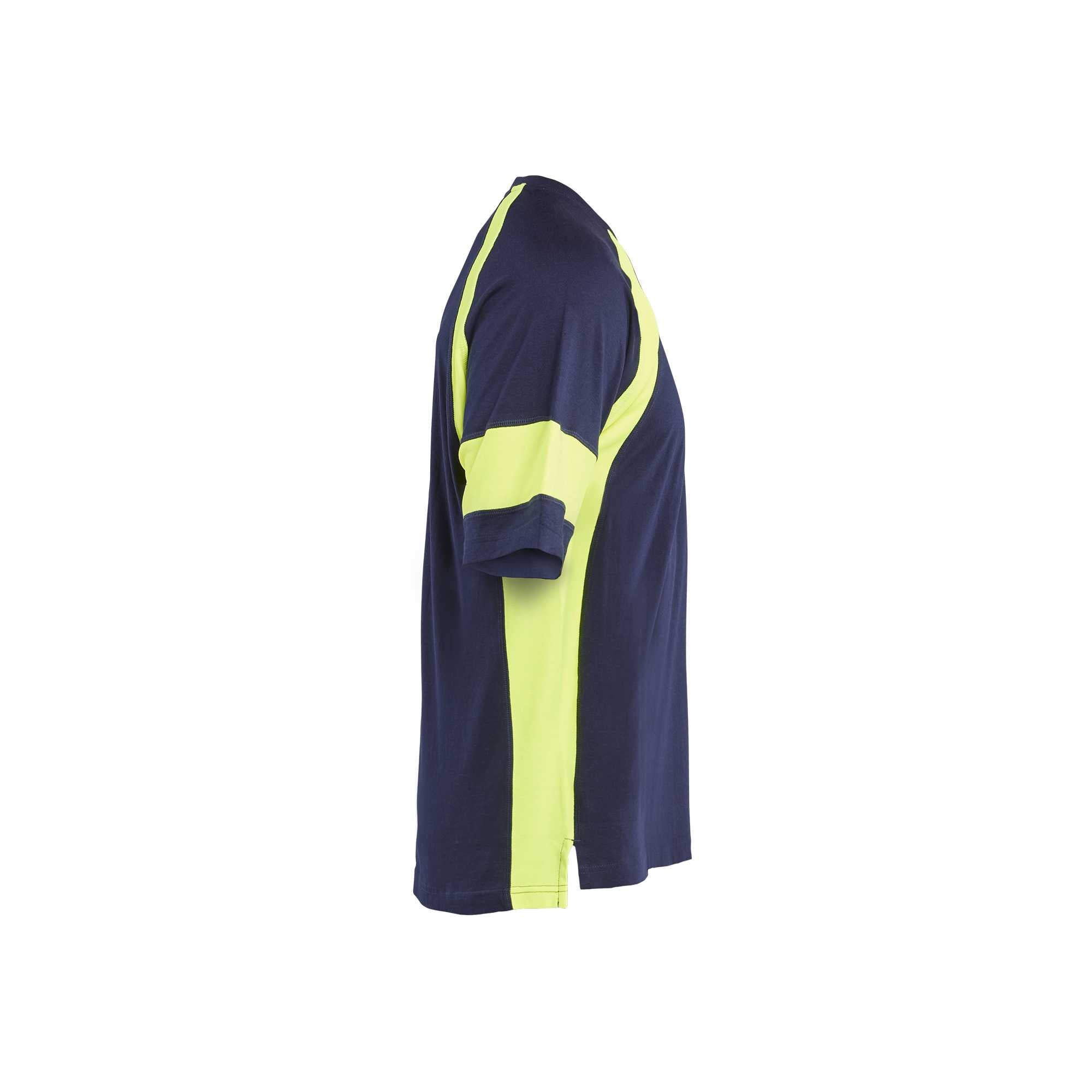 BLAKLADER 35231030 T SHIRT WITH HI VIS Hi Vis Reflective Short Sleeve Work T-Shirt MEN - 100% Cotton