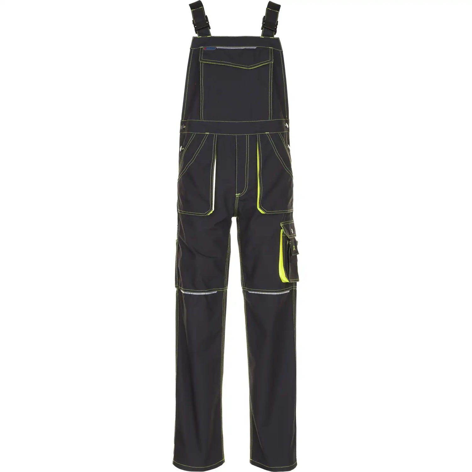 Planam Basalt Neon Latzhose anthrazit/gelb 102 anthrazit/gelb - Vorschaubild