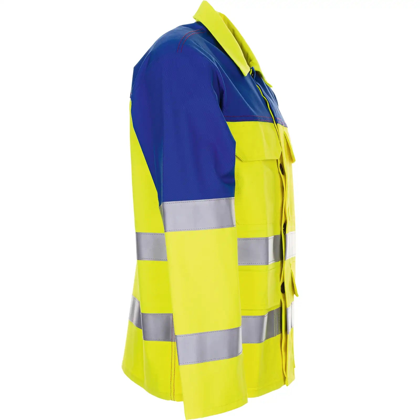 Planam Major Protect Jacke 1-lagig warngelb/kornblumenblau 102 gelb/kornblumenblau - Produktbild ohne Model