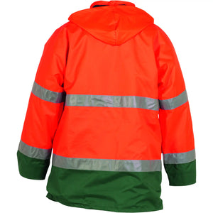 Planam Warnschutz Parka orange/grün S orange/grün - Produktbild ohne Model