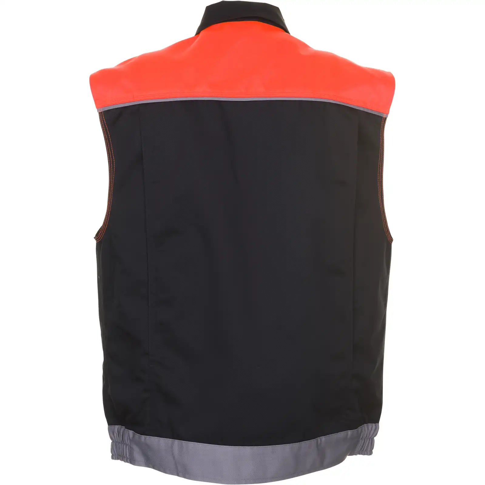 Planam Visline Weste schwarz/orange/zink XS schwarz/orange/zink - Produktbild ohne Model