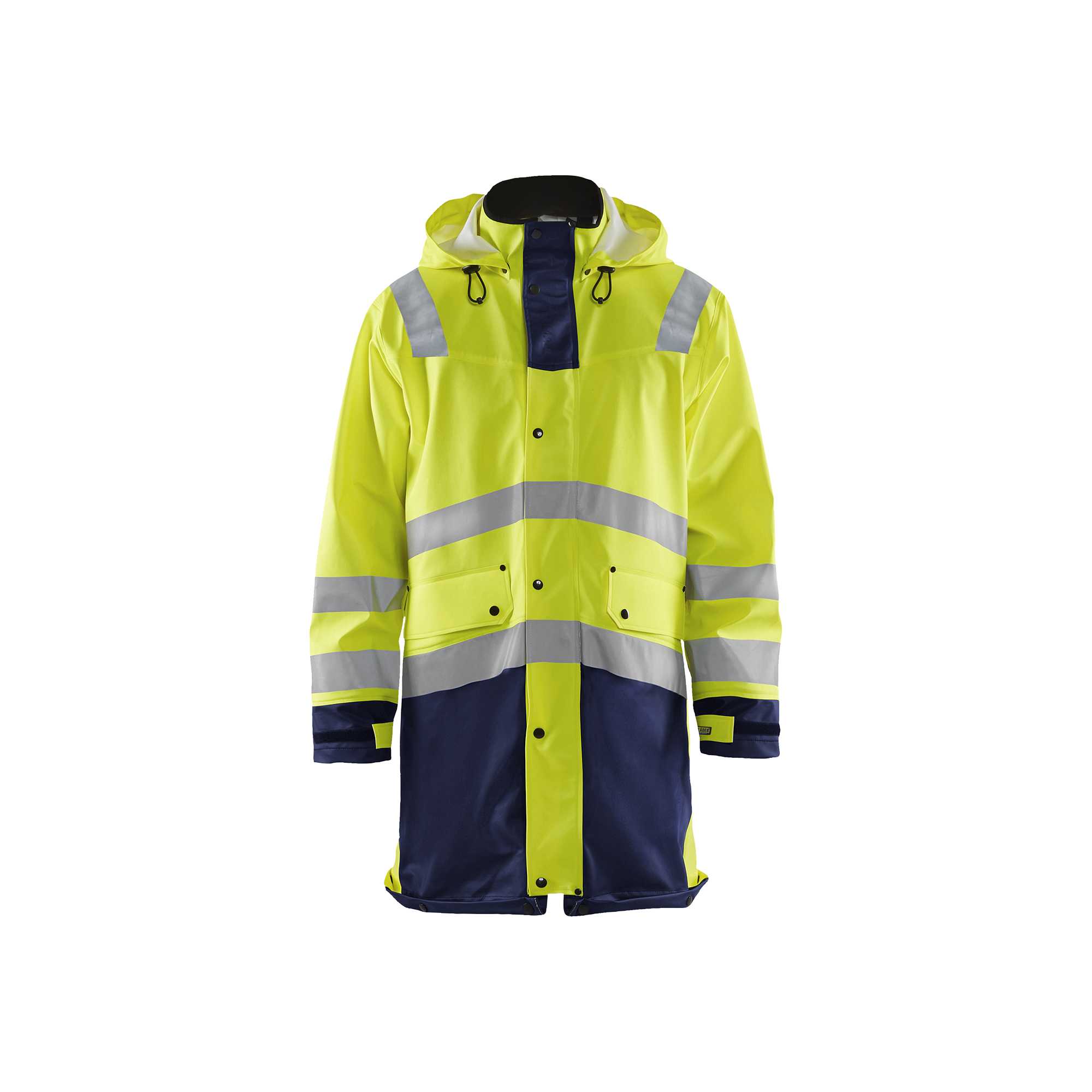 BLAKLADER 43062003 Raincoat Hi Vis LEVEL 2 Hi Vis Reflective Raincoat MEN - Waterproof