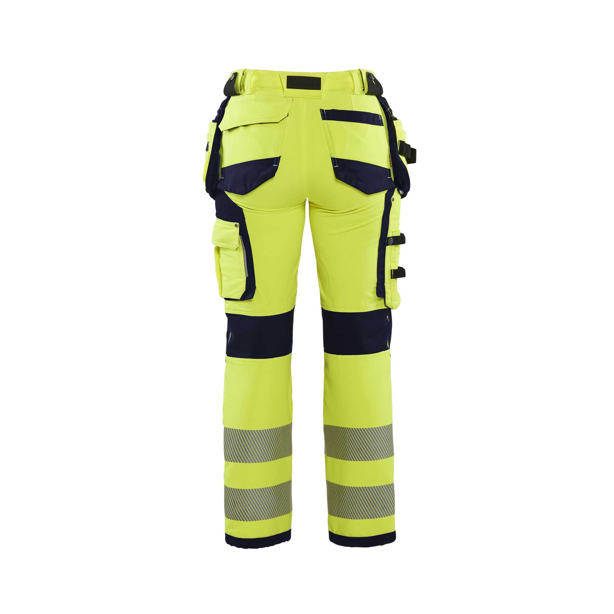 BLAKLADER 71971642 | Women's Hi Vis trousers with 4 way stretch Hi Vis Reflective Work Trousers Women - Water Repellent