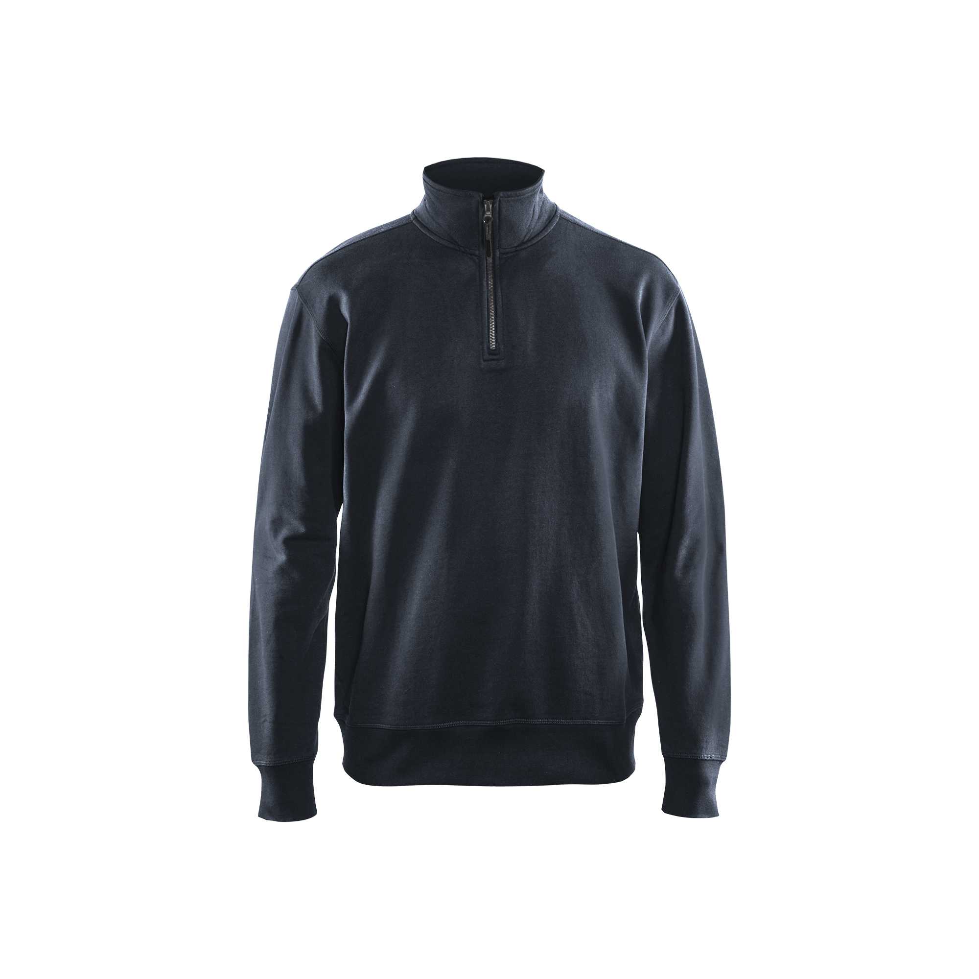 BLAKLADER 33691158 Sweatshirt with Half Zip Work Sweatshirt MEN - 100% Cotton