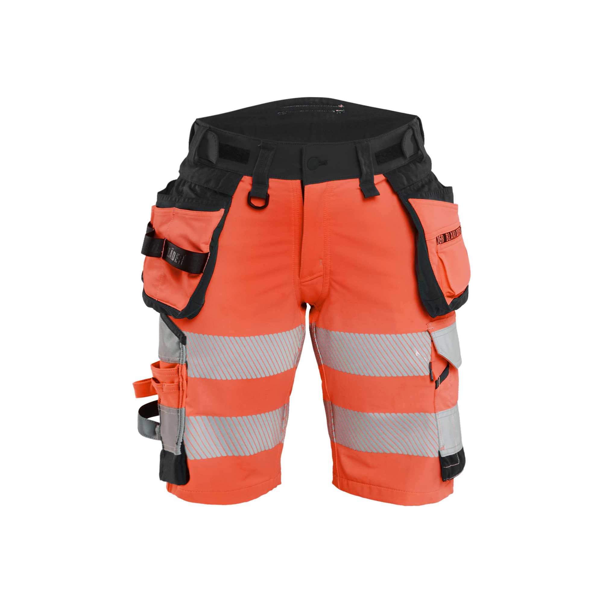 BLAKLADER 70201648 | Women's Hi Vis shorts 4 way stretch Hi Vis Reflective Work Shorts Women - Double Weave