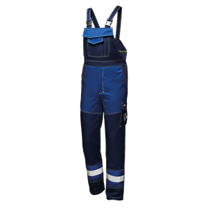 POLYTECH PLUS BIB-TROUSERS - Reflective Band - Multi-Protection Fabric - Preformed Knee Reinforcement - Image 1