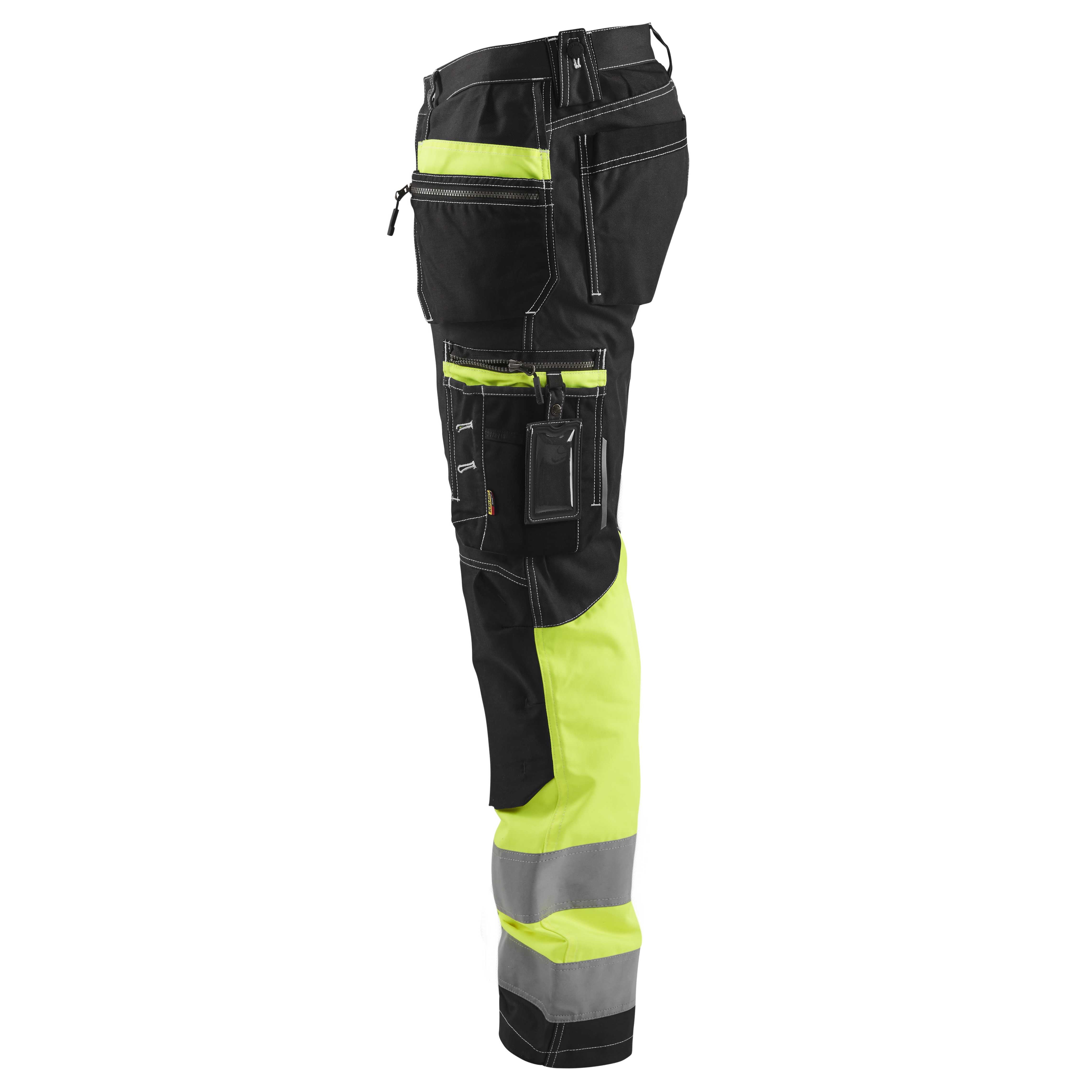 BLAKLADER 17941370 Hi Vis Reflective Work Trousers Men - 100% Cotton