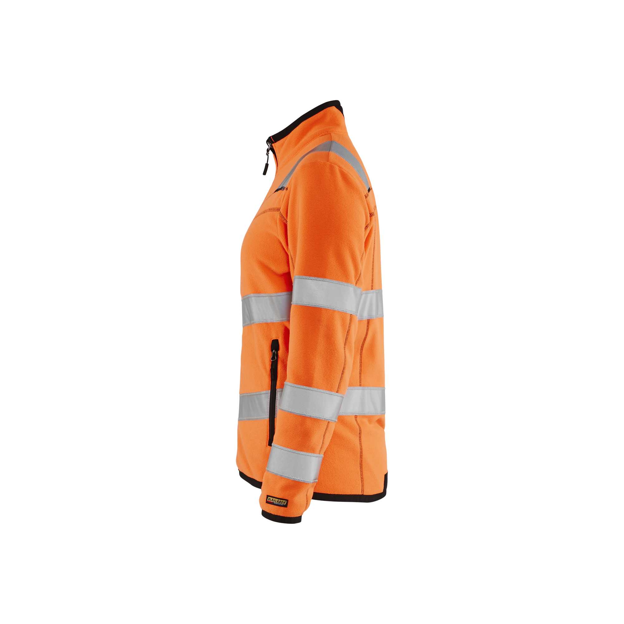 BLAKLADER 49661010 Women's Hi Vis microfleece jacket Hi Vis Reflective Work Jacket WOMEN - Antipilling Fleece
