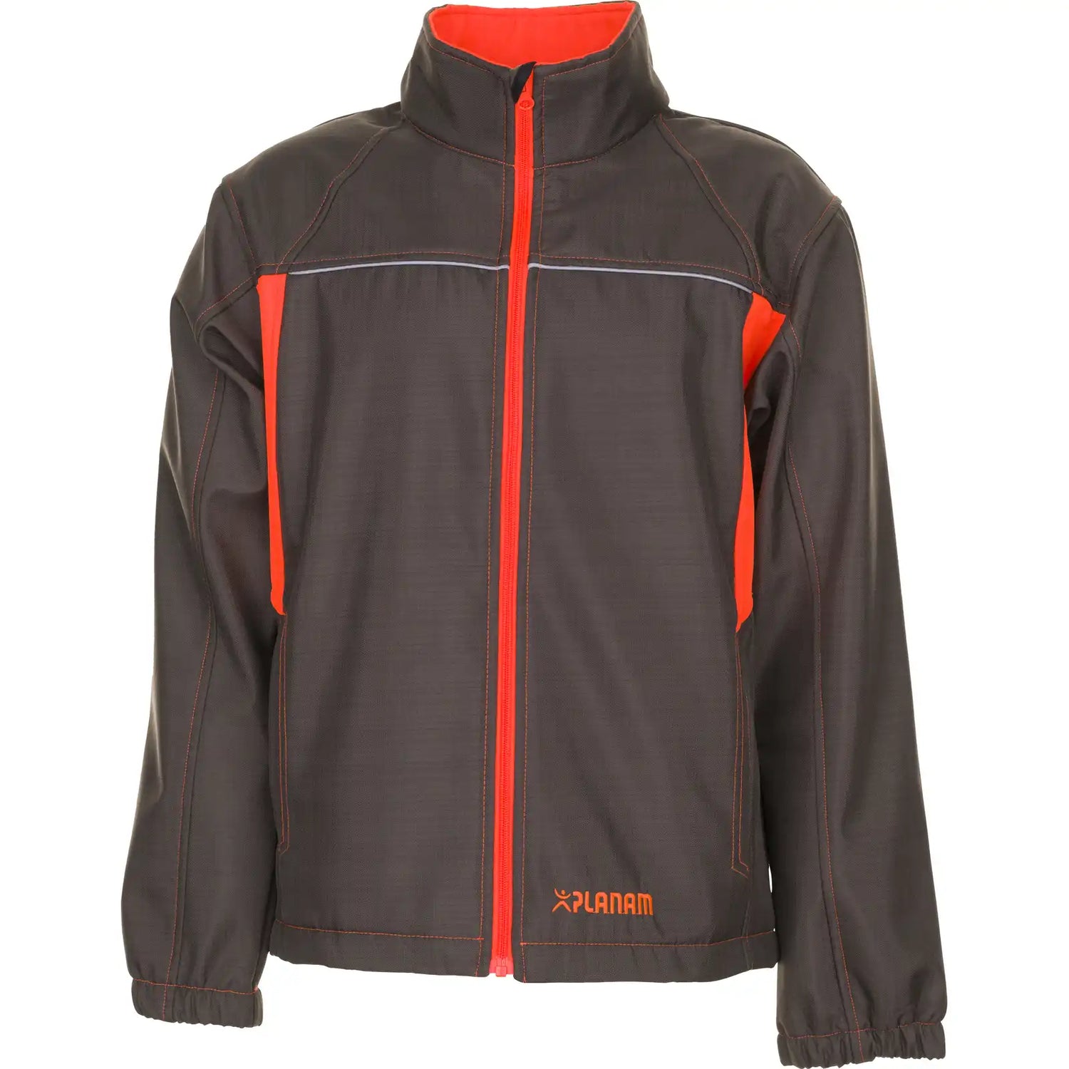 Planam Basalt Neon Softshelljacke oliv/orange XS oliv/orange - Vorschaubild