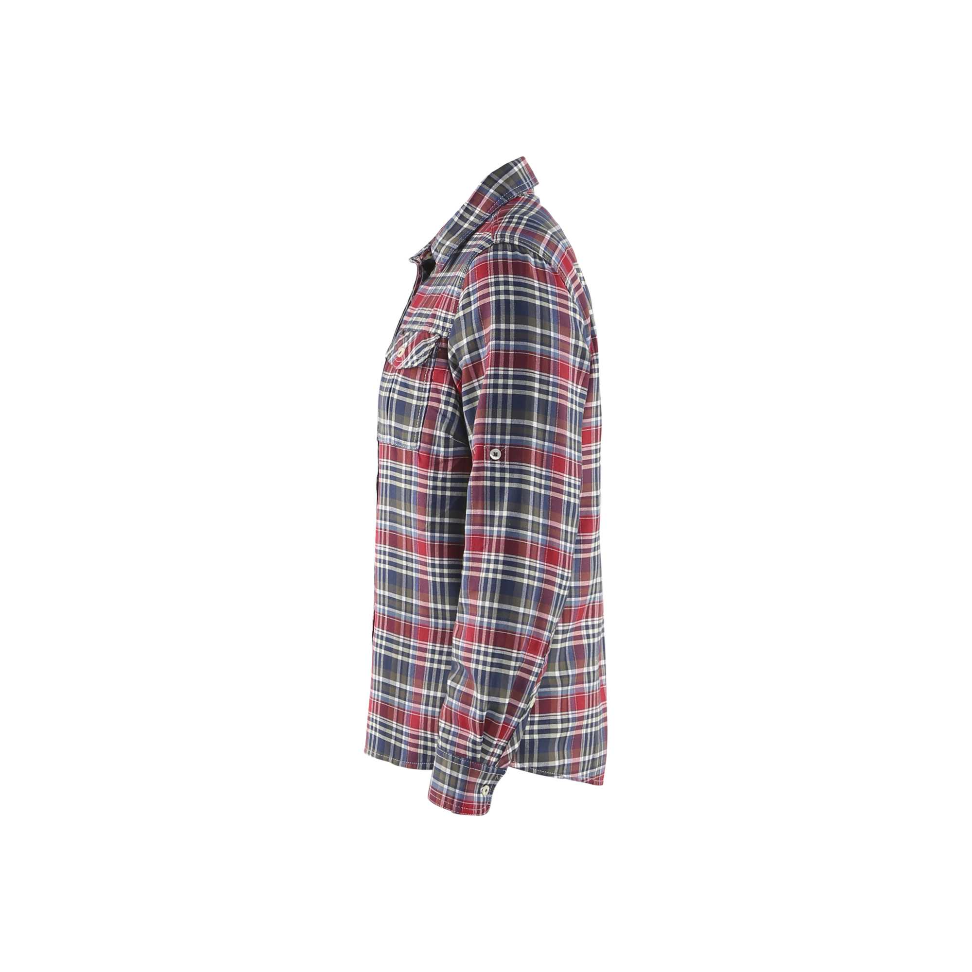 BLAKLADER 32091137 Flannel shirt Women Long Sleeve Work Shirt WOMEN - Flannel One Side Brushed