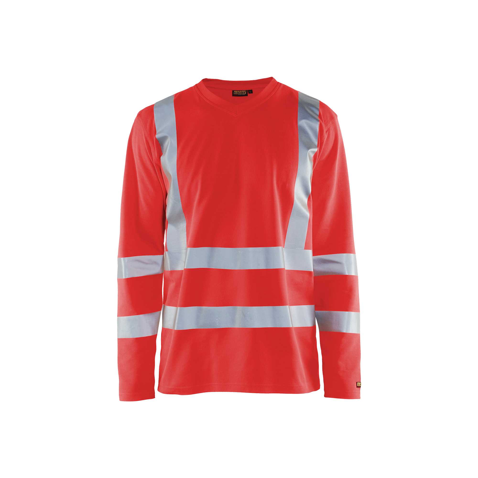 BLAKLADER 33811070 Hi Vis UV Long Sleeved T shirt Hi Vis Reflective Long Sleeve Work T-Shirt MEN - UV Protection