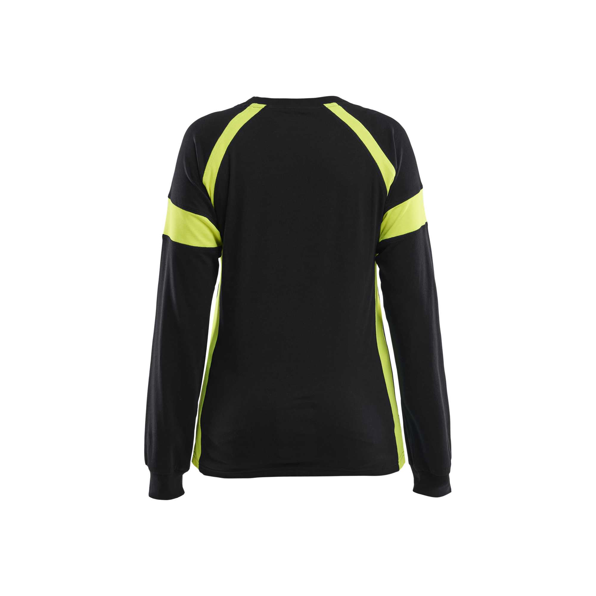 BLAKLADER 35211030 Women's Long Sleeved T shirt with Hi Vis Hi Vis Reflective Long Sleeve Work T-Shirt WOMEN - 100% Cotton
