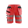 BLAKLADER 71861811 | Women's Hi Vis shorts with stretch Hi Vis Reflective Work Shorts Women - Stretch Fabric