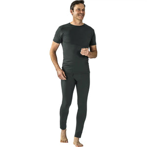 Planam Funktionsunterwäsche Shirt 190 g/m² Kurzarm grau S grau - Produktbild mit Model