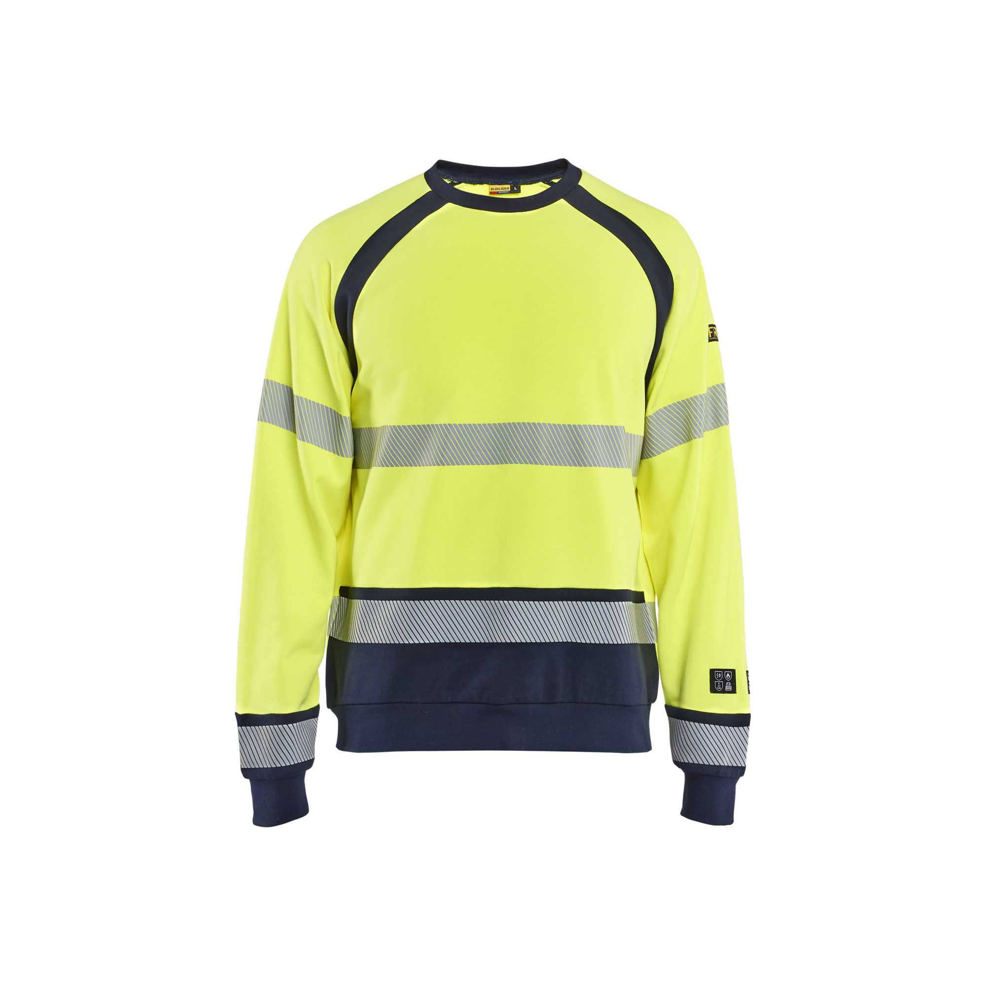 BLAKLADER 30881762 Sweatshirt Multinorm Hi Vis Reflective Work Sweatshirt MEN - Flame Retardant