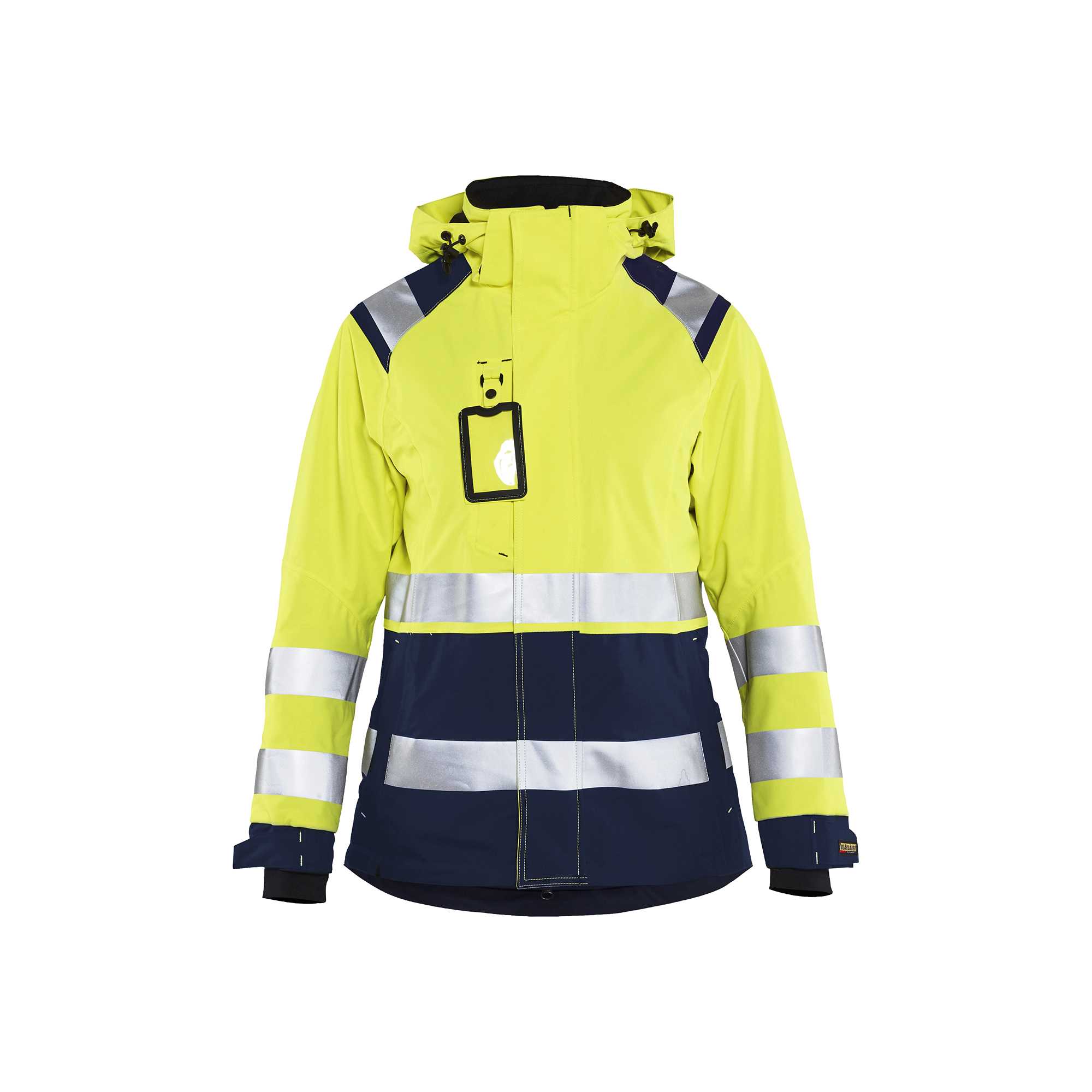 BLAKLADER 49041987 Women's Hi Vis Shell Jacket Hi Vis Reflective Shell Work Jacket WOMEN - Waterproof