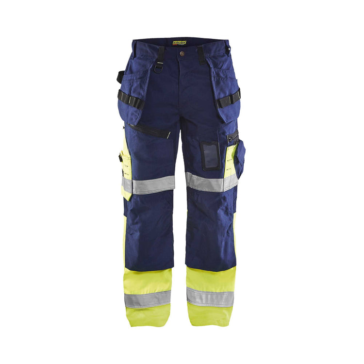 BLAKLADER 15081860 High Vis broek X1500 High Vis Reflecterende Werkbroek Heren - Twillstof