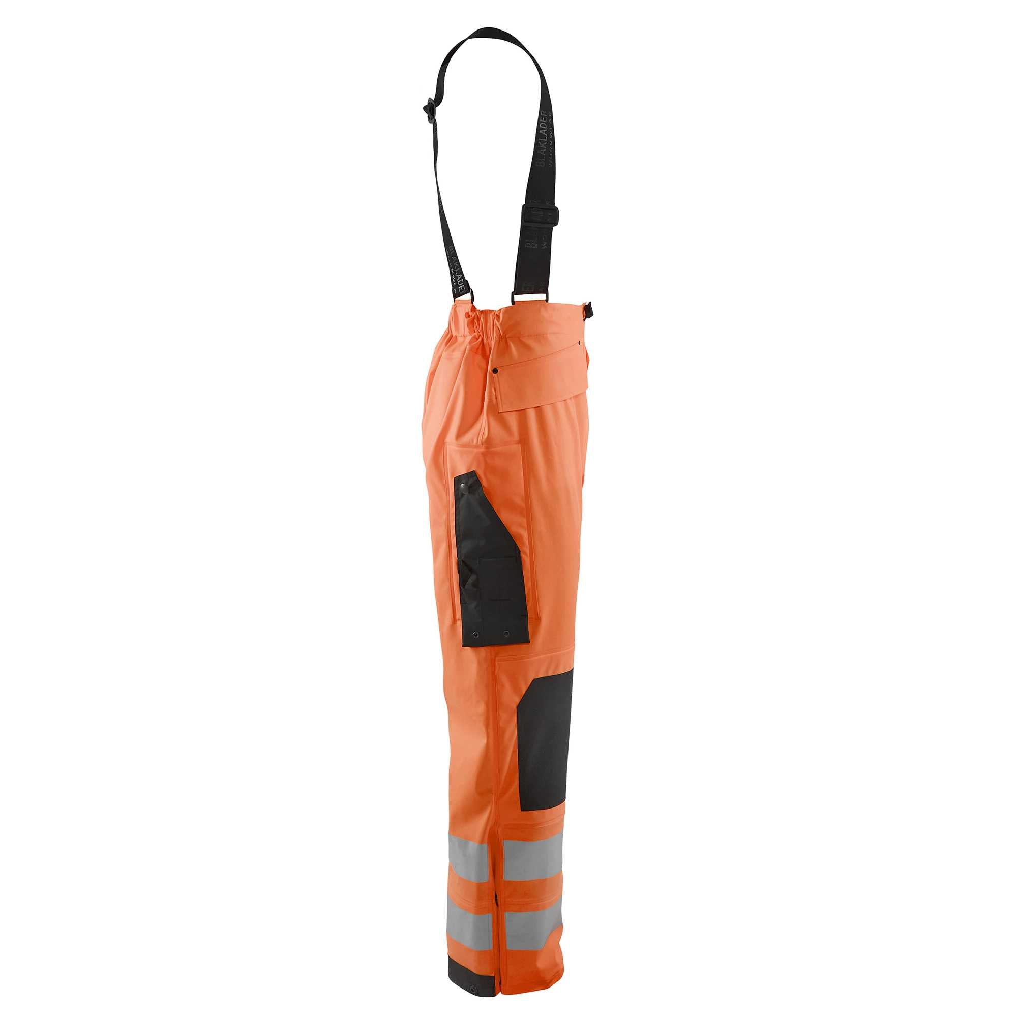 BLAKLADER 13062005 Regenhose Hi Vis Stufe 3 Hi Vis Reflektierende Arbeitshose Herren - Wasserdicht