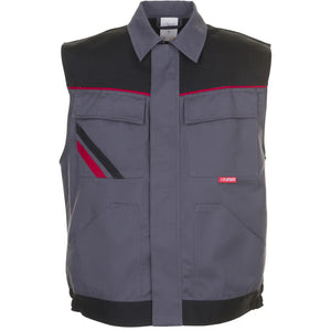 Planam Highline Arbeitsweste schiefer/schwarz/rot XS schiefer/schwarz/rot - Vorschaubild