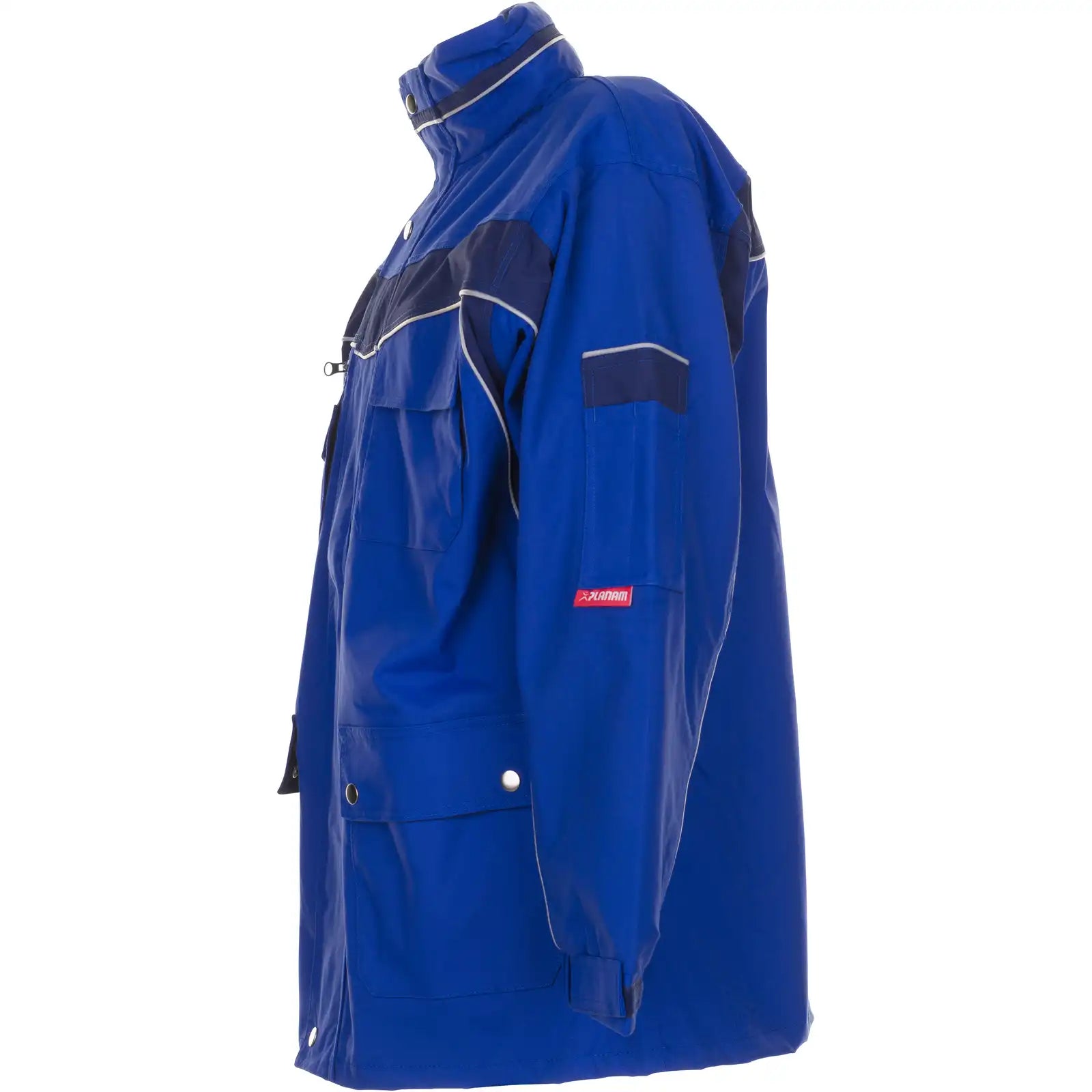Planam Plaline Allwetterjacke kornblumenblau/marine XS kornblumenblau/marine - Produktbild ohne Model