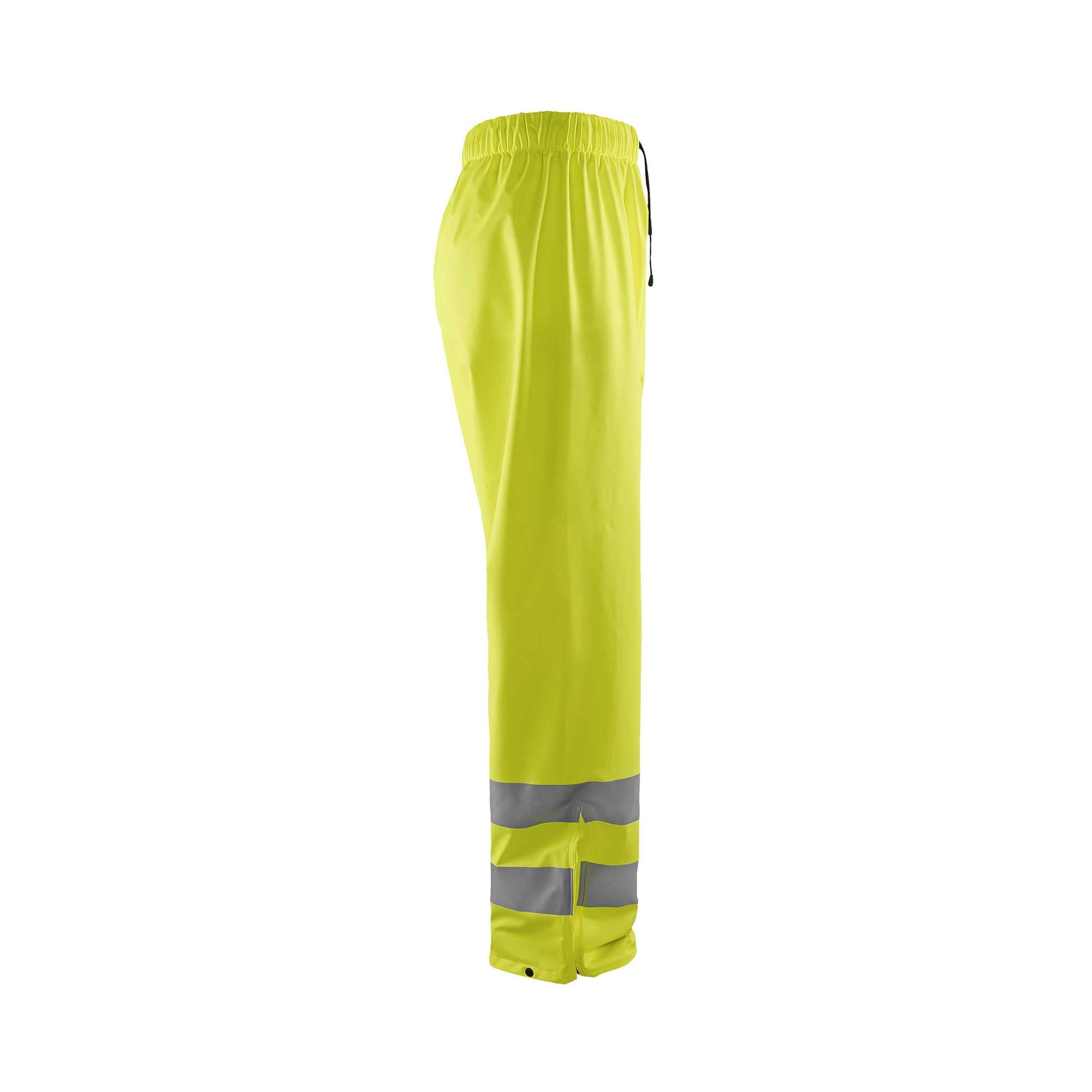 BLAKLADER 13842000 Rain Trousers Hi Vis LEVEL 1 Hi Vis Reflective Work Trousers Men - waterproof