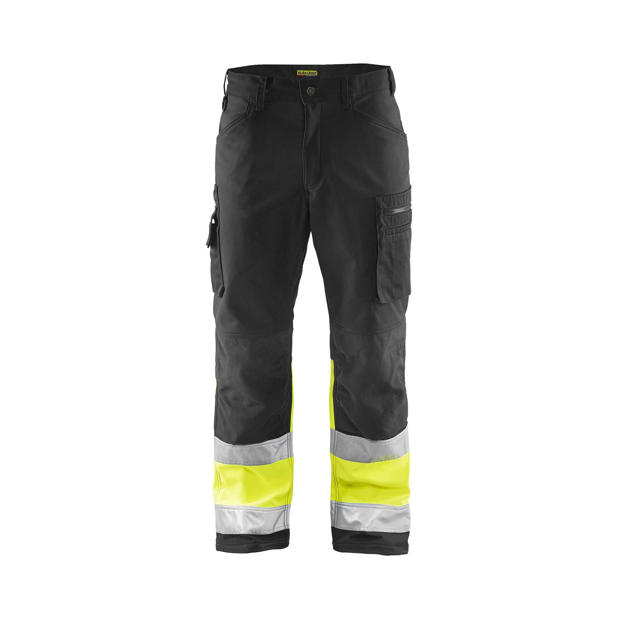 BLAKLADER 15622517 | Hi Vis Softshell-Hose Hi Vis Reflektierende Arbeitshose Herren - Wasserdicht