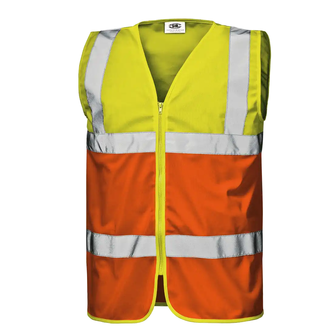 SIR SAFETY NIBBIO Warnschutz Reflektierende Arbeitsweste HERREN - Reißverschluss