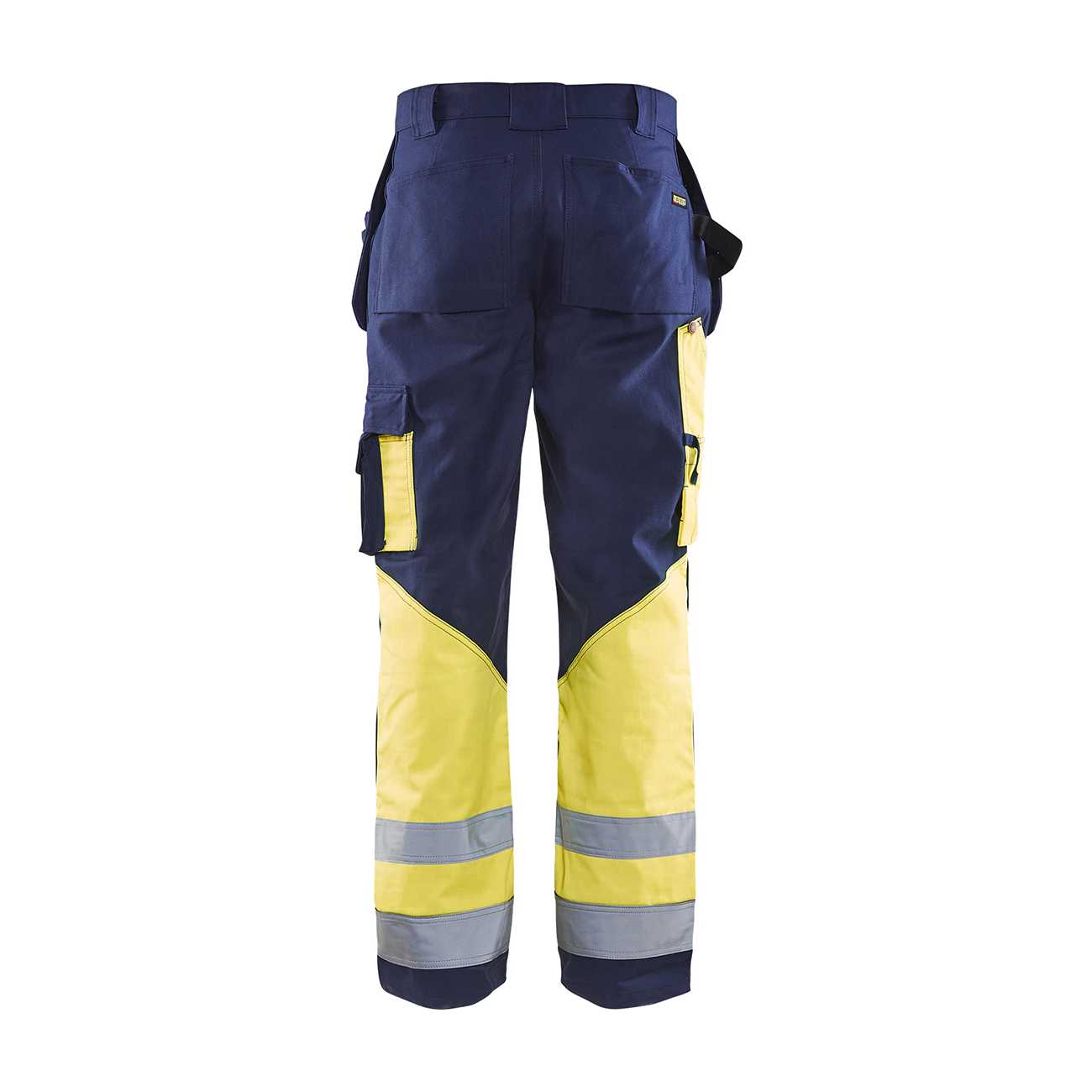 BLAKLADER 15291370 | Warnschutz-Hose Warnschutz-Reflex-Arbeitshose Herren - 100% Baumwolle