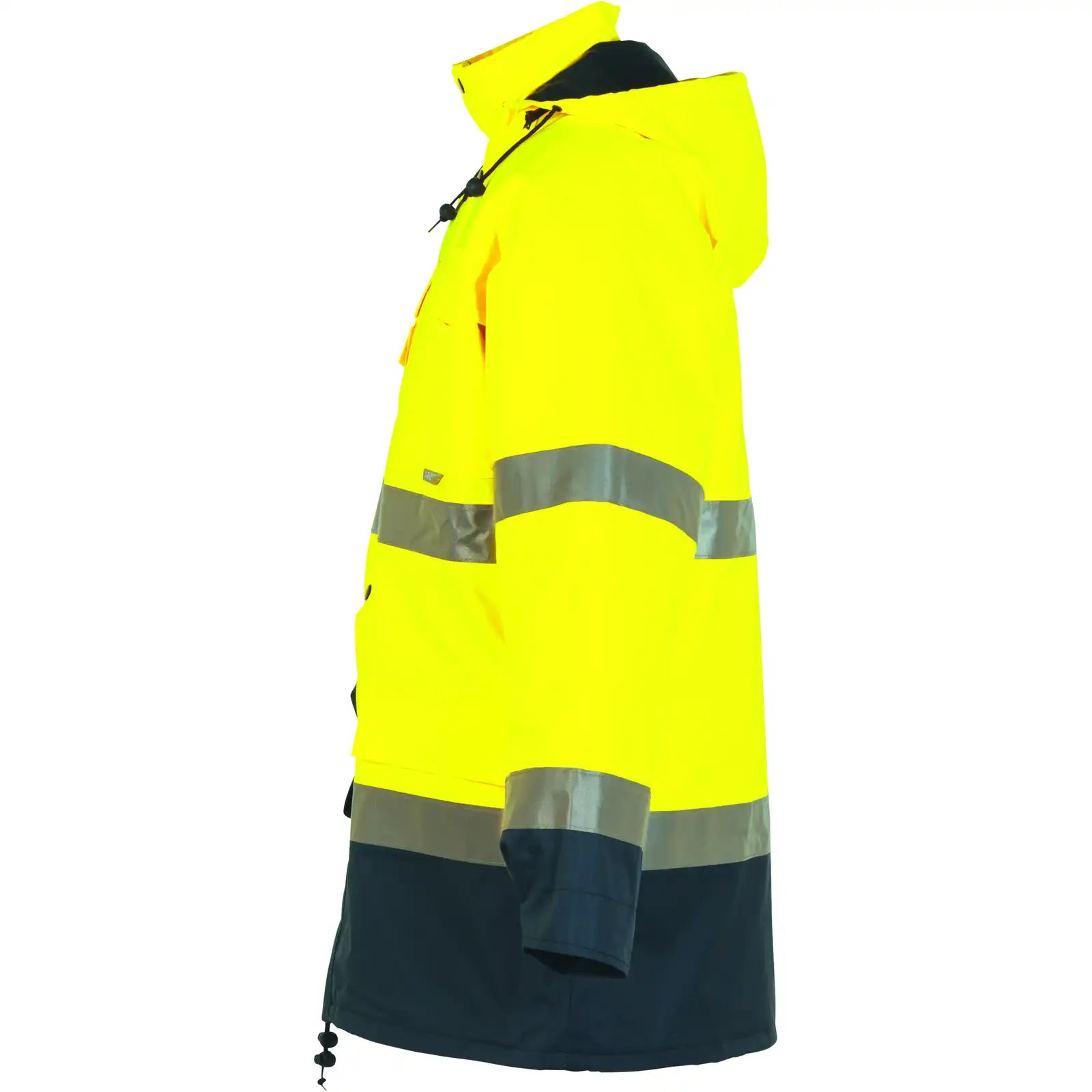 Planam Warnschutz Parka gelb/marine 4XL gelb/marine - Produktbild ohne Model