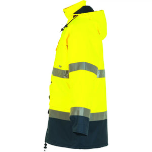 Planam Warnschutz Parka gelb/marine S gelb/marine - Produktbild ohne Model
