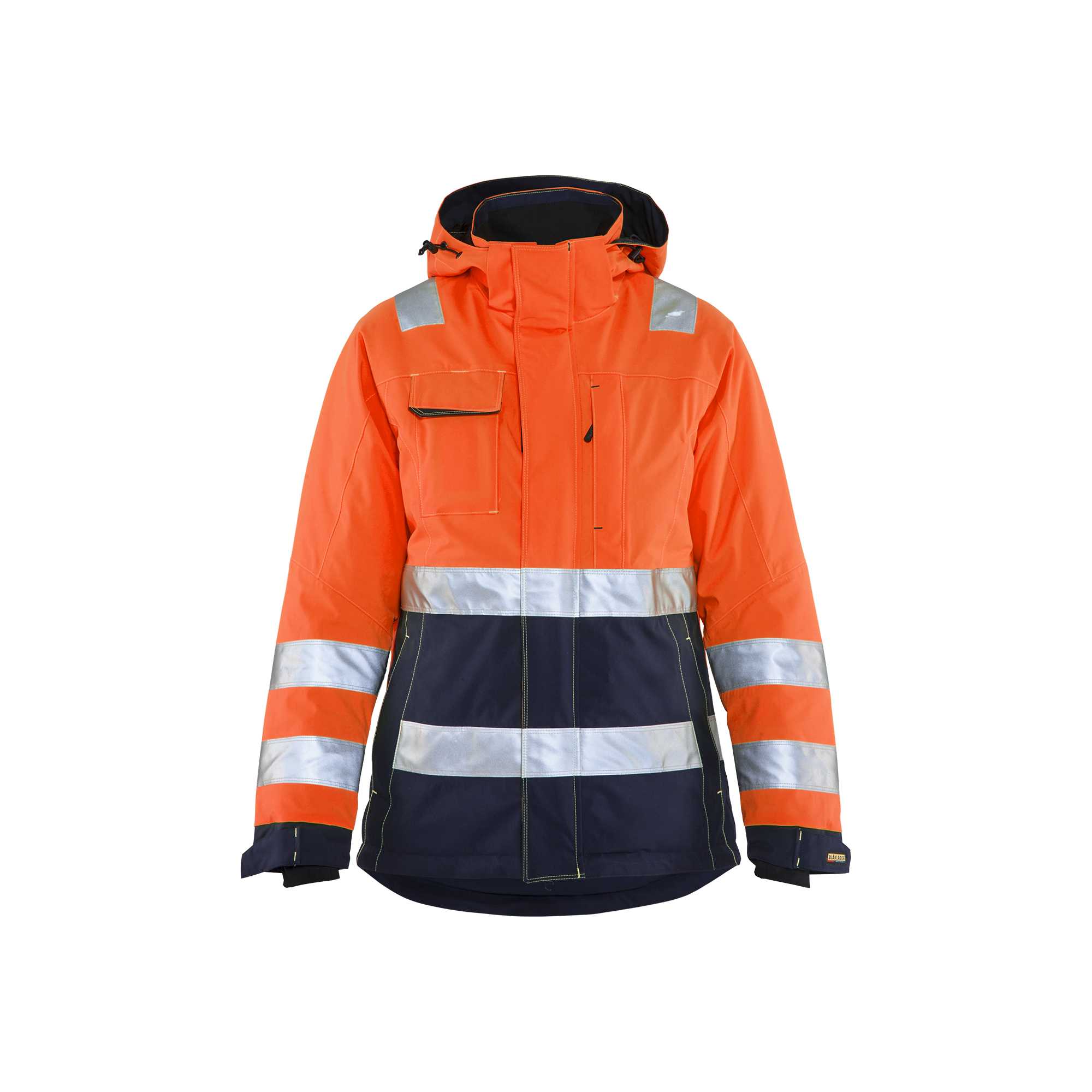 BLAKLADER 48721987 Women's Hi Vis Winter Jacket Hi Vis Reflective Work Jacket WOMEN - Waterproof