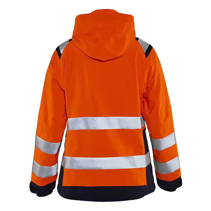 BLAKLADER 49041987 Women's Hi Vis Shell Jacket Hi Vis Reflective Shell Work Jacket WOMEN - Waterproof