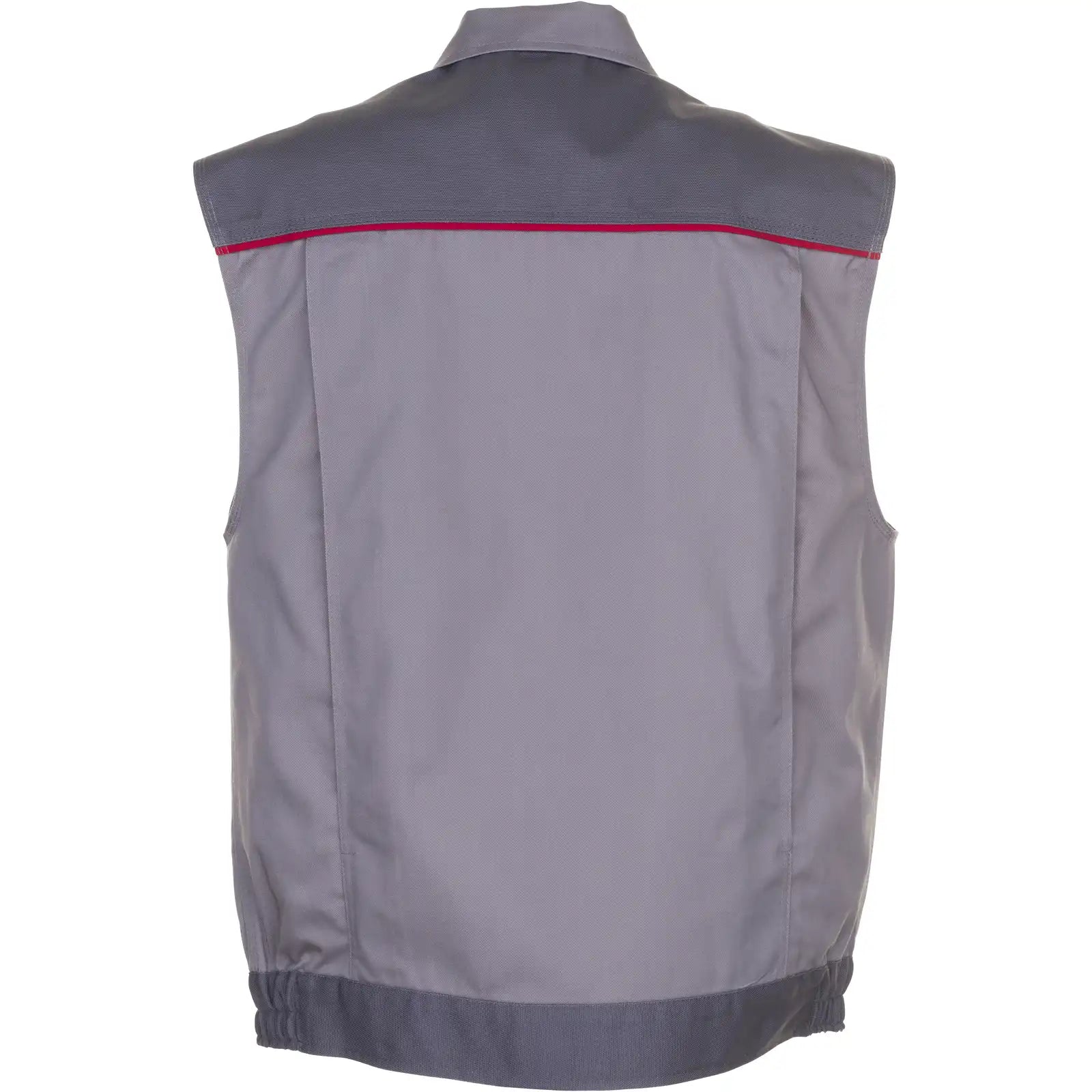 Planam Highline Arbeitsweste zink/schiefer/rot XS zink/schiefer/rot - Produktbild ohne Model