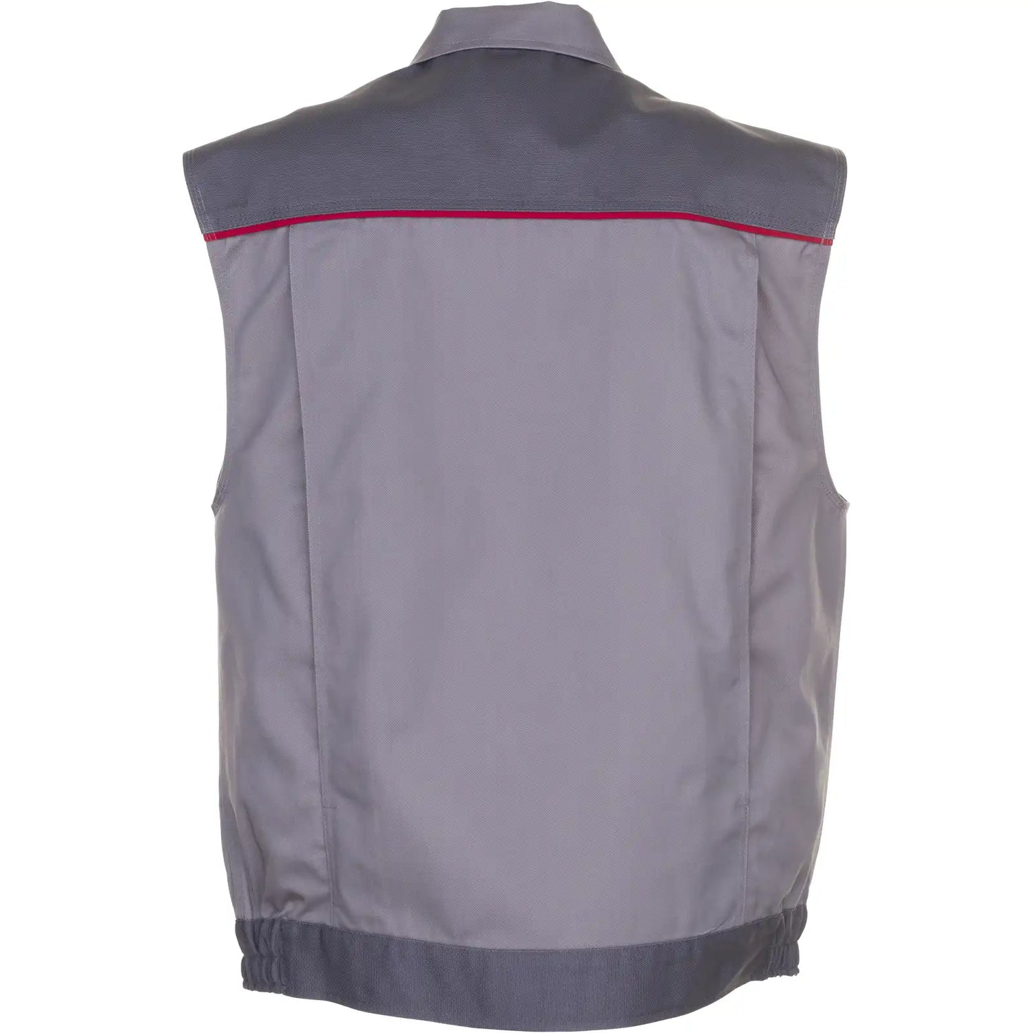 Planam Highline Arbeitsweste zink/schiefer/rot XS zink/schiefer/rot - Produktbild ohne Model