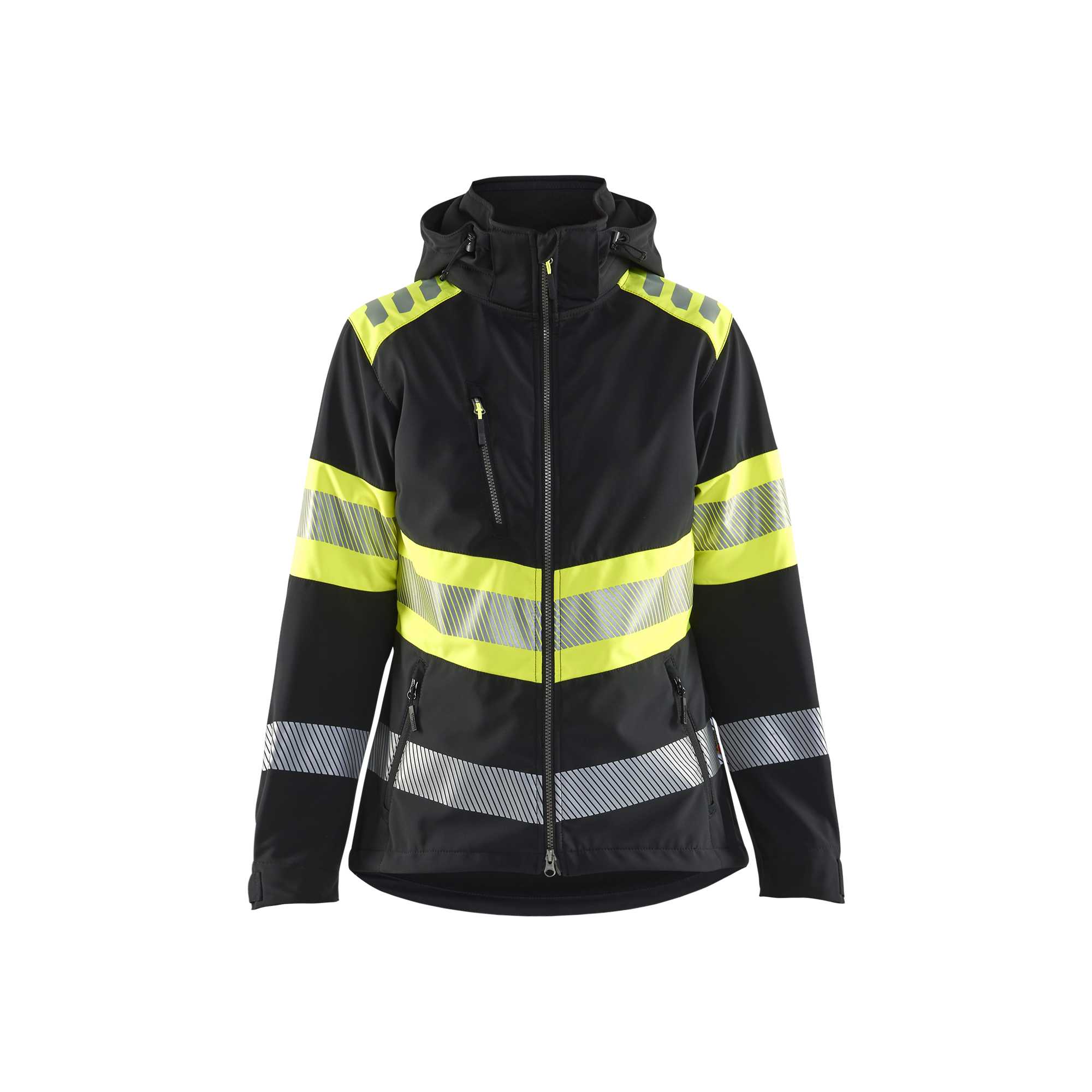 BLAKLADER 44042513 Women’s Hi Vis Softshell Jacket Hi Vis Reflective Softshell Work Jacket WOMEN - Waterproof