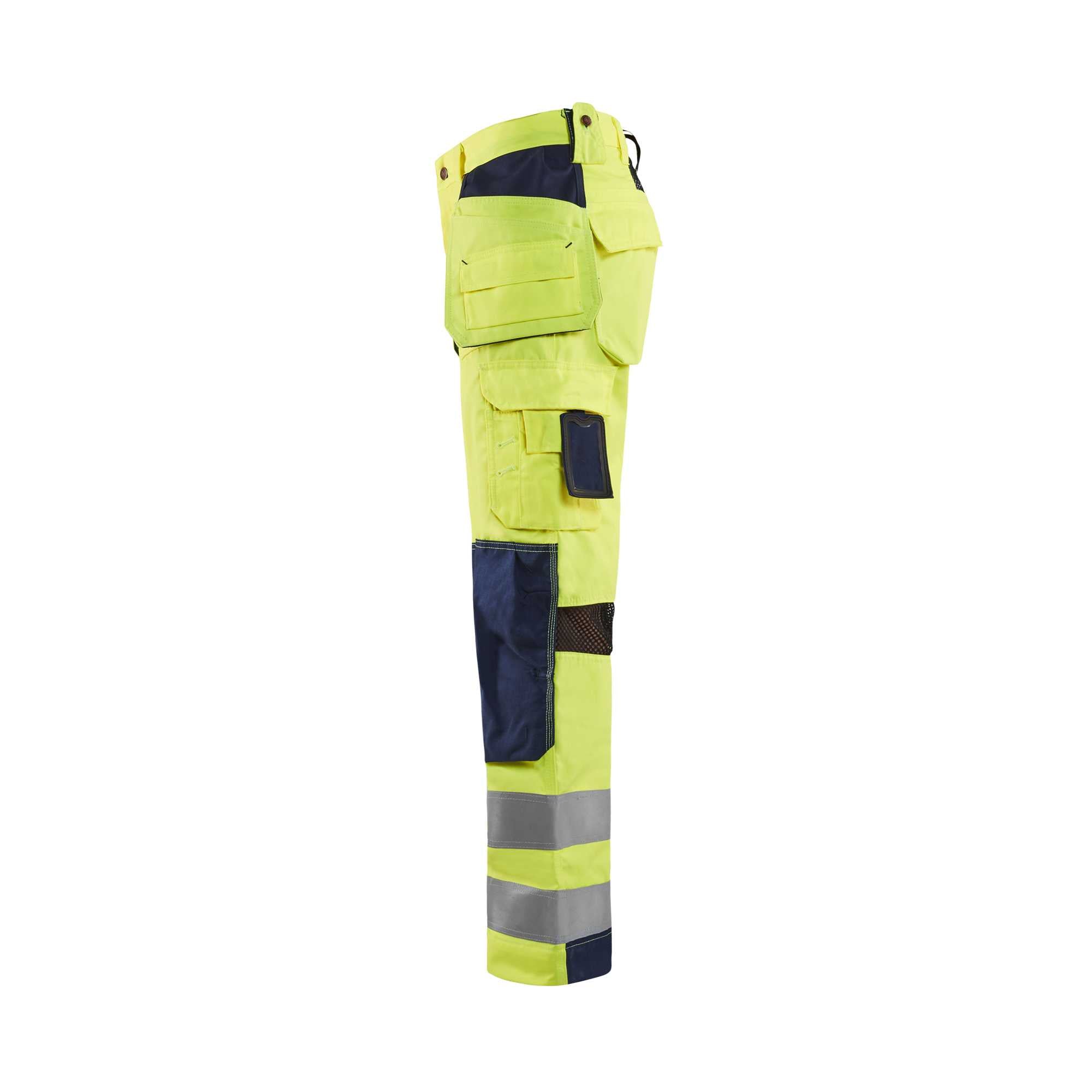 BLAKLADER 15651811 | Ventilated Hi Vis trousers Hi Vis Reflective Work Trousers Men - Mesh Panels