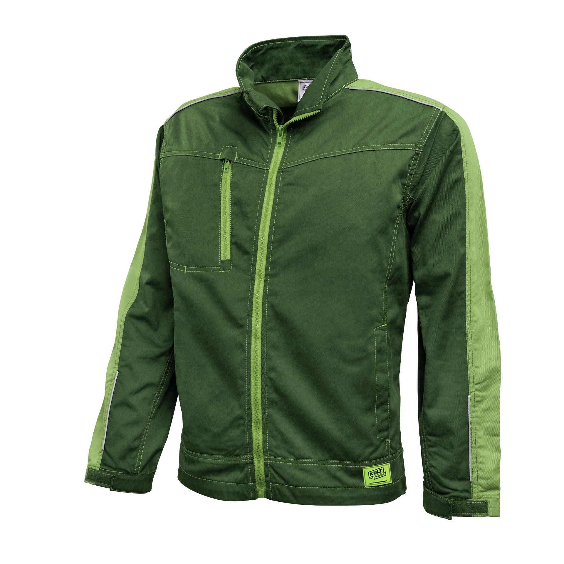 TMG Kult Worker Work jacket green - KW-200010_Bundjacke_gruen_vorne_1920x1920