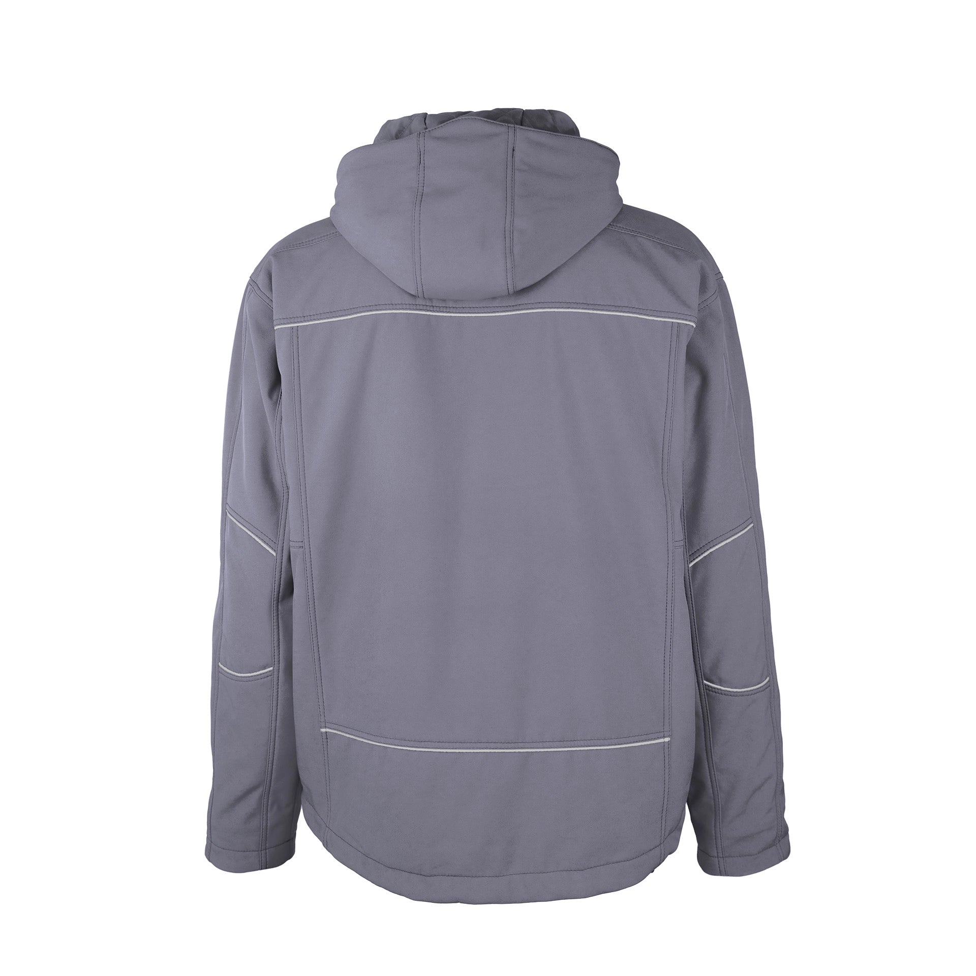 TMG Kult Worker Softshell winter jacket light grey - KW-230055_Winterjacke_mittelgrau_hinten_1920x1920