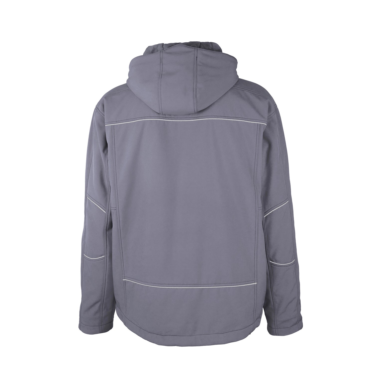 TMG Kult Worker Softshell winter jacket light grey - KW-230055_Winterjacke_mittelgrau_hinten_1920x1920