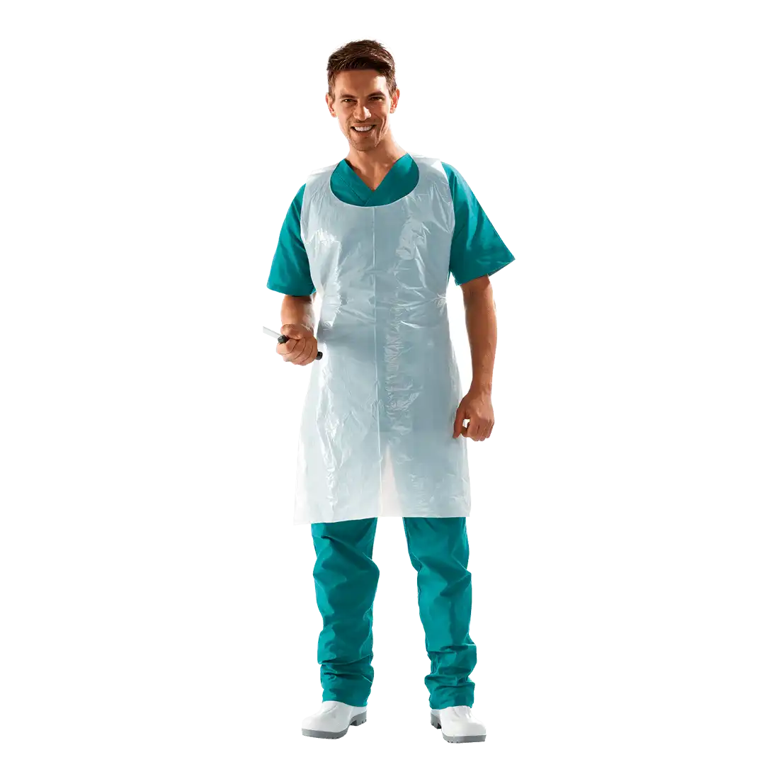 DENSITY SCHÜRZE – Hochdichtes Polyethylen – 110x86 cm – Packung mit 50