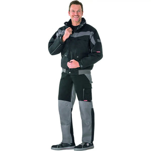 Planam Plaline Winterblouson schwarz/zink XS schwarz/zink - Produktbild mit Model