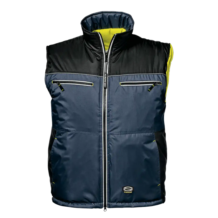 SIR SAFETY CAPRICORNO Warnschutz Reflektierende Arbeitsweste HERREN - Wendejacke